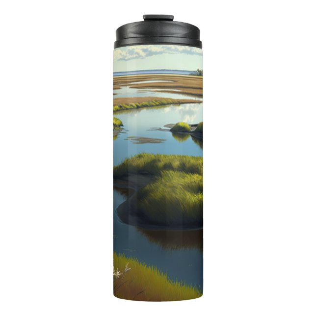 Coastal Tranquility Thermal Tumbler (Front)