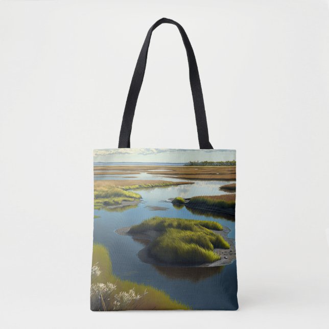 Coastal Tranquility Tote Bag (Front)
