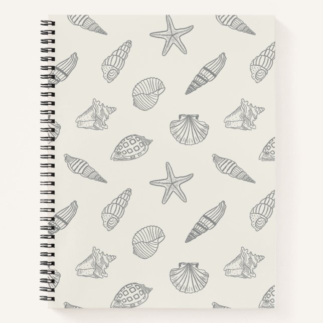 Coastal Treasure Misty Shoreline Notebook (Front)