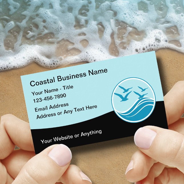 Coastal Tropical Business Cards (Creator Uploaded)