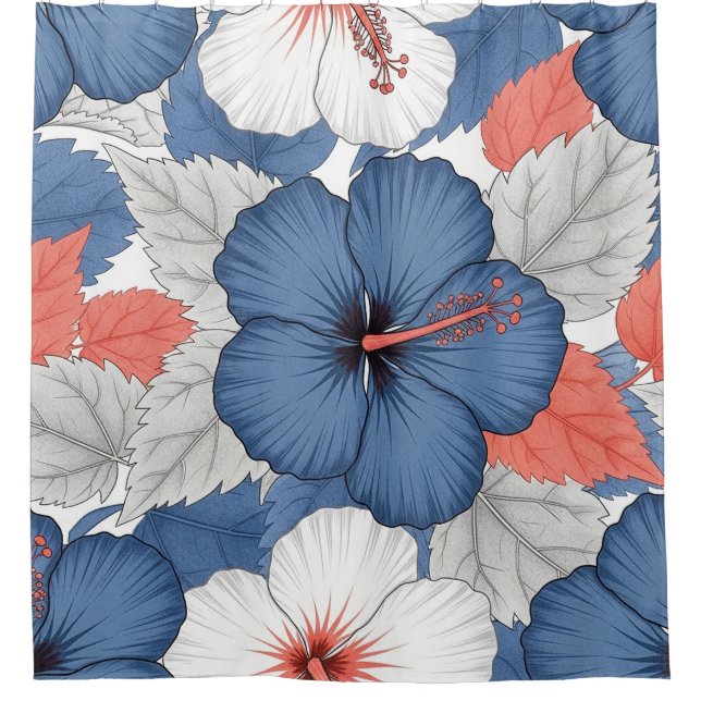 Coastal Tropical Hibiscus Pattern (1) (Front)