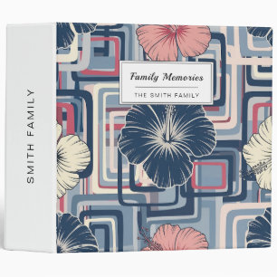 Coastal Tropical Hibiscus Pattern (10) Binder