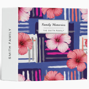 Coastal Tropical Hibiscus Pattern (12) Binder