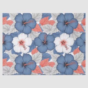 Coastal Tropical Hibiscus Pattern (1) Tissue Paper