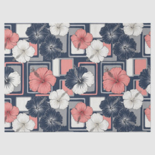 Coastal Tropical Hibiscus Pattern (4) Tissue Paper