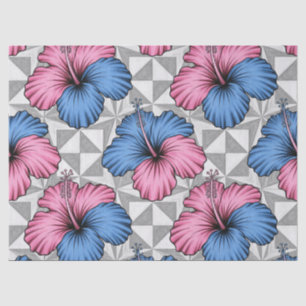 Coastal Tropical Hibiscus Pattern (5) Tissue Paper