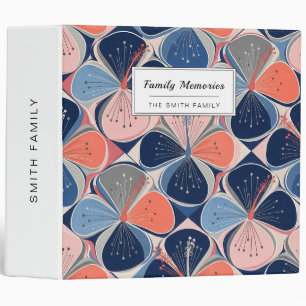 Coastal Tropical Hibiscus Pattern (7) Binder