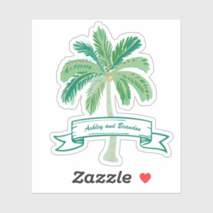 Coastal Tropical Palm Tree Beach Personalized 