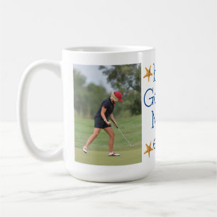 Coastal Two-Photo Best Golfing Mom Ever Coffee Mug