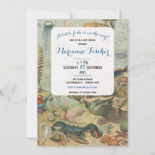 Coastal Under The Sea Baby Shower Invitation