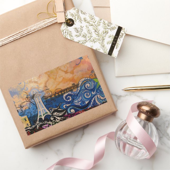 Coastal Vibes, Artistic Flair Sticker (Gifting)