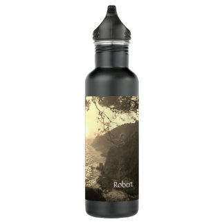 Coastal view, evening light 710 ml water bottle