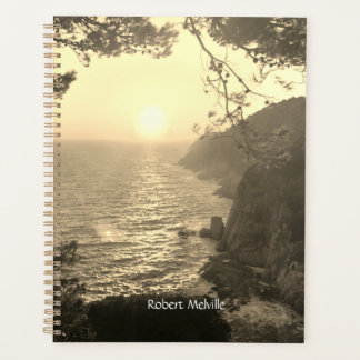 Coastal view, evening light planner