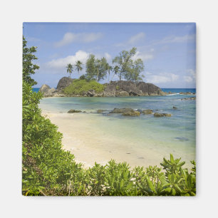 Coastal view on Mahe Island Magnet