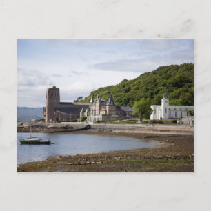 Coastal view with historic buildings, Oban, Postcard