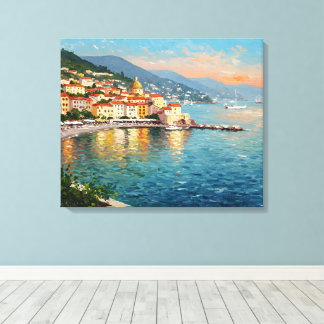 Coastal Village Canvas Print