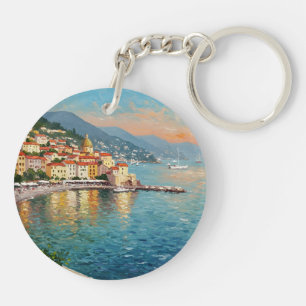 Coastal Village Keychain