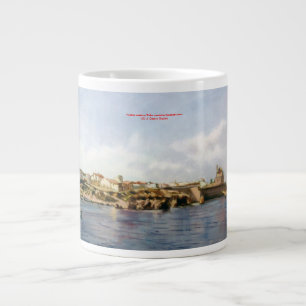 Coastal village/Pobo costeiro/Coastal town Large Coffee Mug