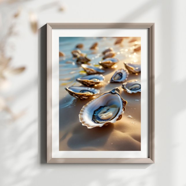 Coastal Wall Art Oyster Shells on the Shore (Creator Uploaded)