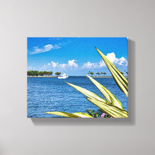Coastal Waterfront Wall Art Tropical Ocean View