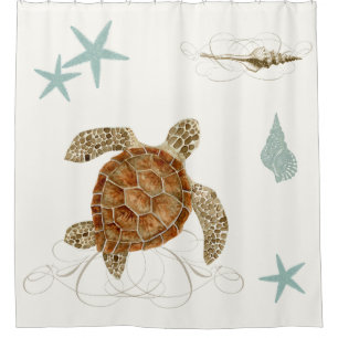 Coastal Waterways Sea Life Turtle Starfish Shells