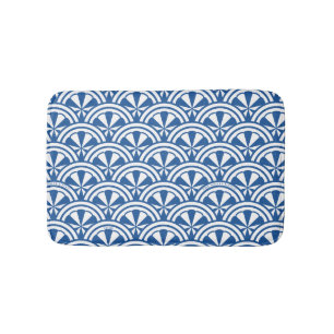 Coastal Waves Pattern - The White Lotus Bath Mat