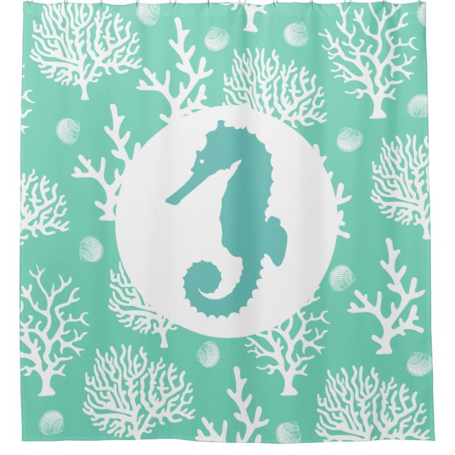 Coastal White Sea Corals & Seahorse (Front)