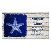 coastal whitewashed wood nautical blue starfish