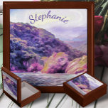 Coastal Yelapa 1620 Keepsake Box<br><div class="desc">Painting "Coastal Yelapa to Puerto 1620" Collection Hold your valuables in this beautiful, customized keepsake box. Made of lacquered wood, the jewellery box has soft felt that protects your jewellery and other collectibles. Personalize on the product page or click the "Customize" button for more design options. Designed from my painting...</div>