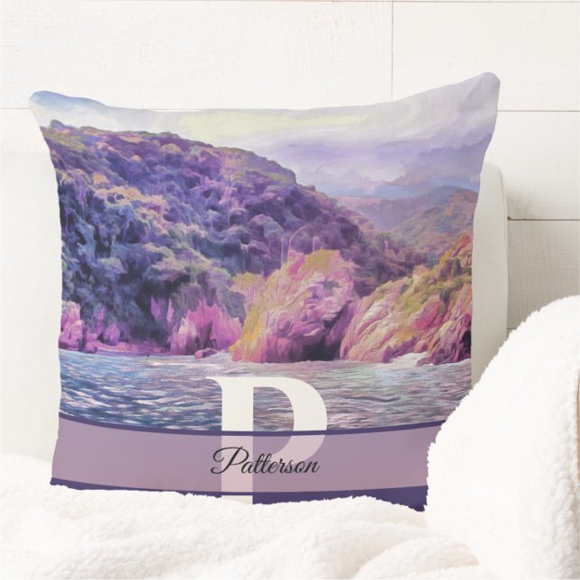 Coastal Yelapa to Puerto 1620 Throw Pillow (Creator Uploaded)