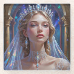 Coaster<br><div class="desc">Step into a realm of enchantment and elegance with this exclusive fantasy-inspired design. Each artwork features a radiant muse adorned in celestial jewels, ethereal gowns, and glowing accents — a celebration of divine femininity and magical beauty. Perfect for prints, apparel, accessories, or digital collections, this piece brings a touch of...</div>