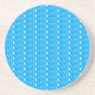 Coaster Baby Blue Glitter