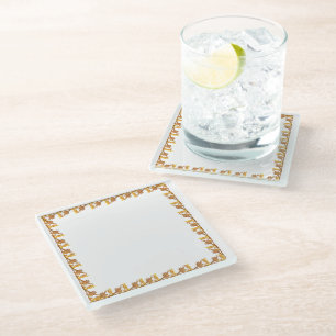 Coaster – Border of Golden Angle Iron Leaves