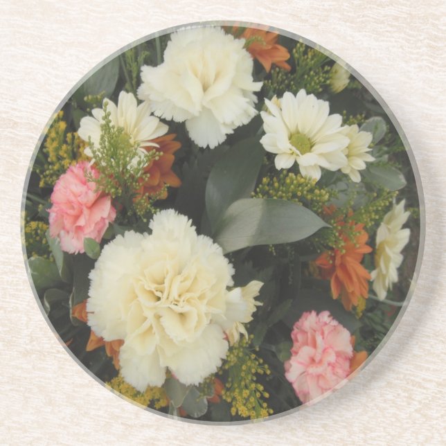 Coaster Carnation Bouquet (Front)