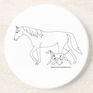Coaster: Dalmatian & Horse Coaster