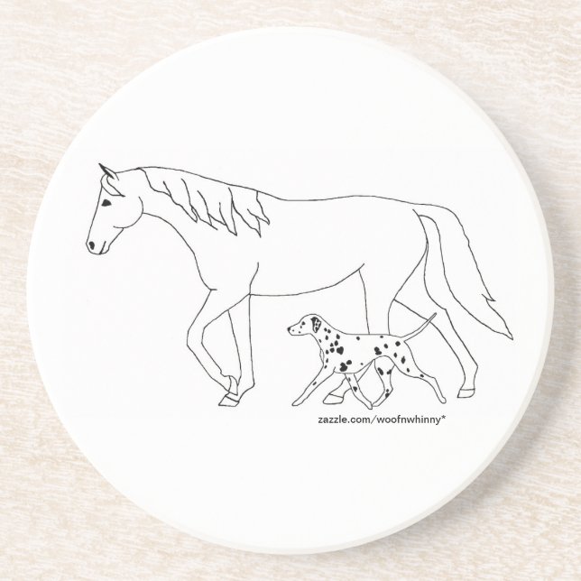 Coaster: Dalmatian & Horse Coaster (Front)