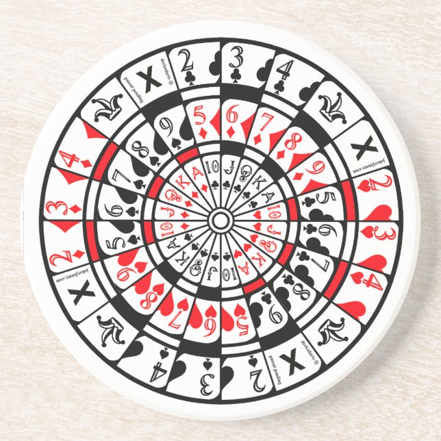 Coaster Dartboard Card Design (Front)