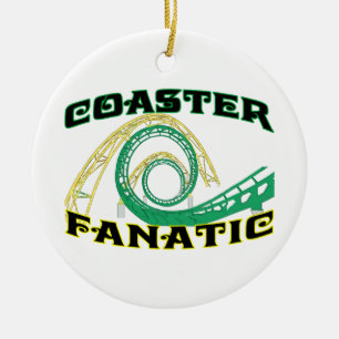 Coaster Fanatic Ceramic Ornament