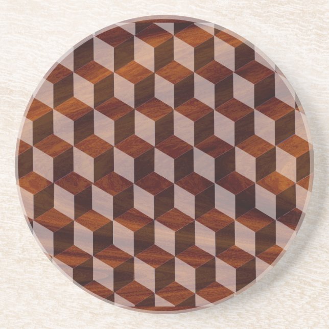 Coaster - Faux Inlaid wood (Front)