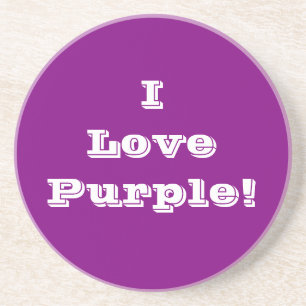 Coaster I Love Purple