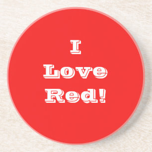 Coaster I Love Red