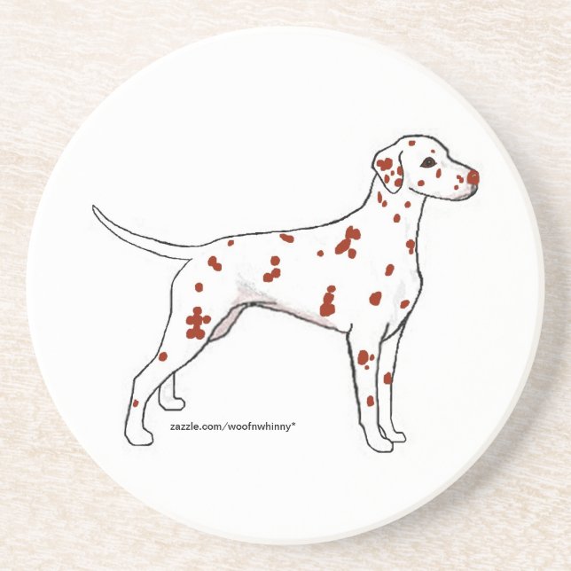 Coaster: Liver Dalmatian Coaster (Front)