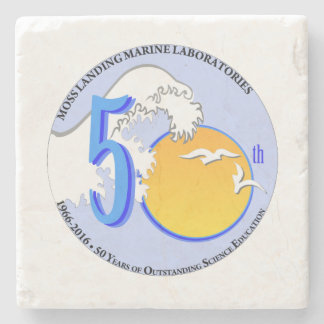 Coaster (Marble Stone): MLML 50th wave/sun