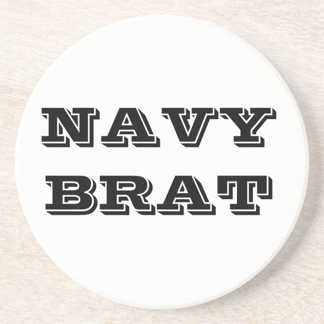 Coaster Navy Brat (Front)