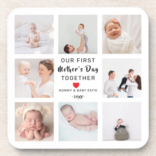 Coaster | Our First Mother's Day Photo  (Front)