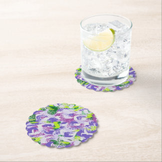 Coaster : Purple Flowers