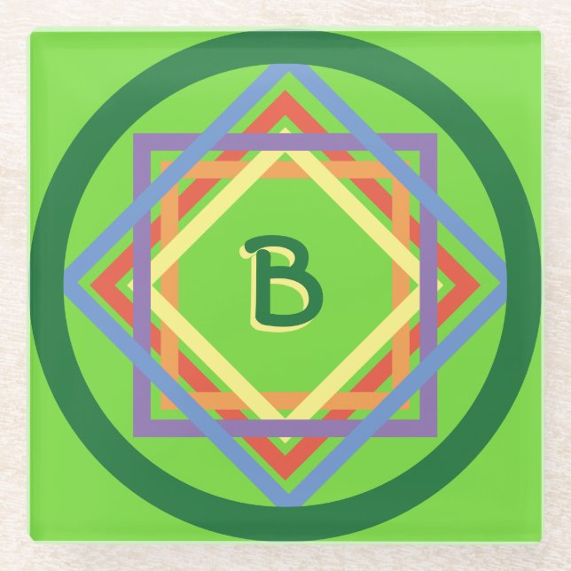 Coaster - Rainbow Squares (Front)