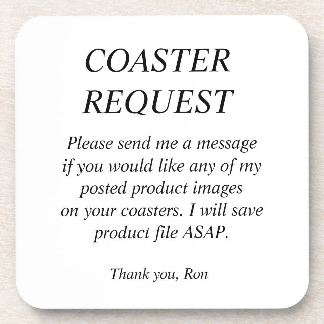 Coaster Request (Front)
