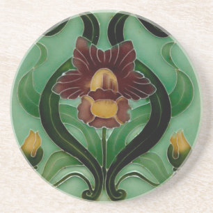 coaster Sand stone Coaster Art Nouveau
