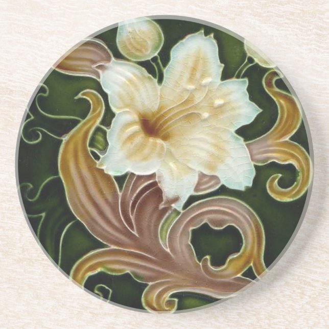 coaster Sand stone Coaster Art Nouveau (Front)